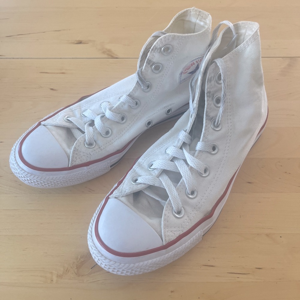 White high top all star converse